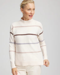 Chico's - Sequined Stripe Pullover Sweater