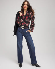 Chico's - Georgette Celtic Blooms Blouse