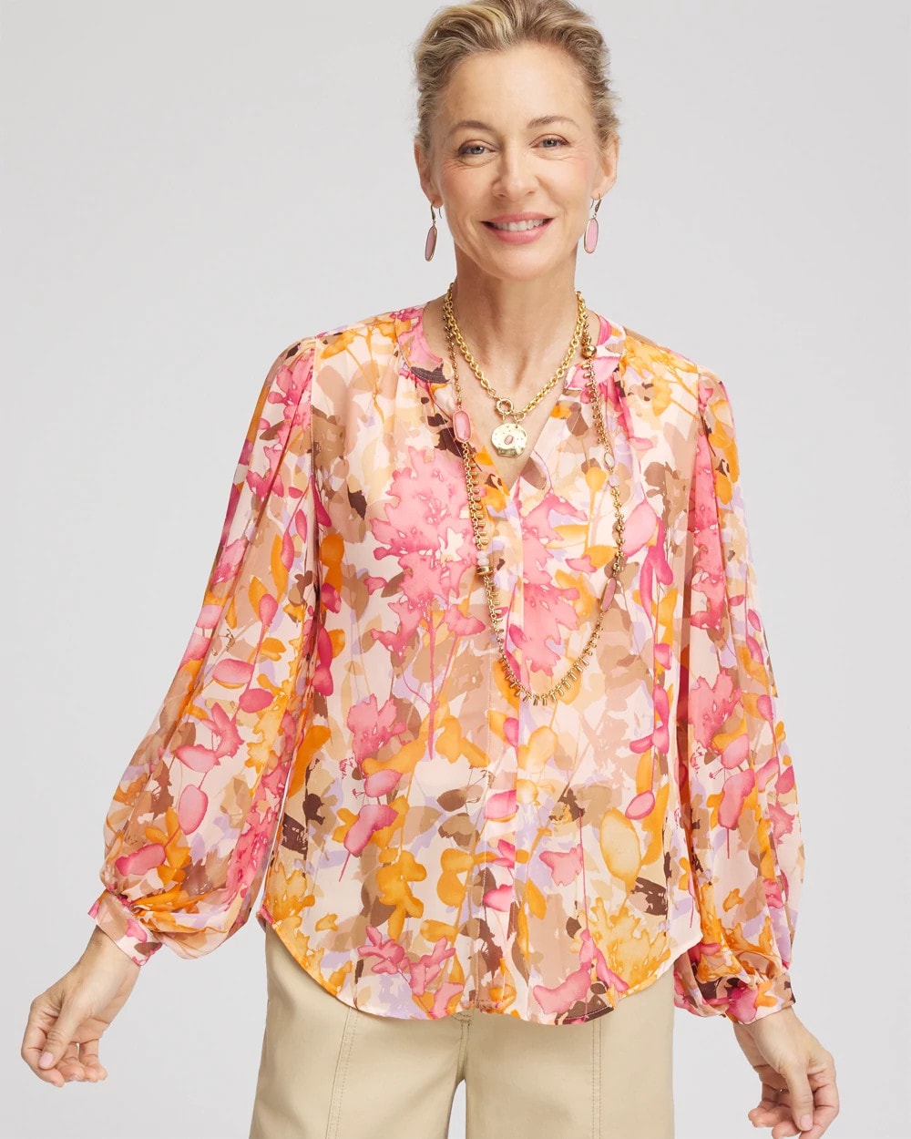 Chico's - Split-Neck Blouse