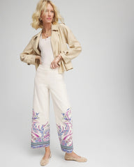 Chico's - Brigitte™ Paisley Wide-Leg Cropped Pants