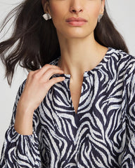 Chico's - Zebra Waves Crinkle Top