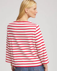 Chico's - Bateau Neck Stripe Top