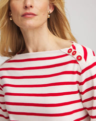 Chico's - Bateau Neck Stripe Top