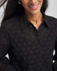 Chico's - Heart Eyelet Shirt