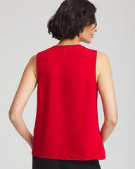 Chico's - Satin Ruffle Tank