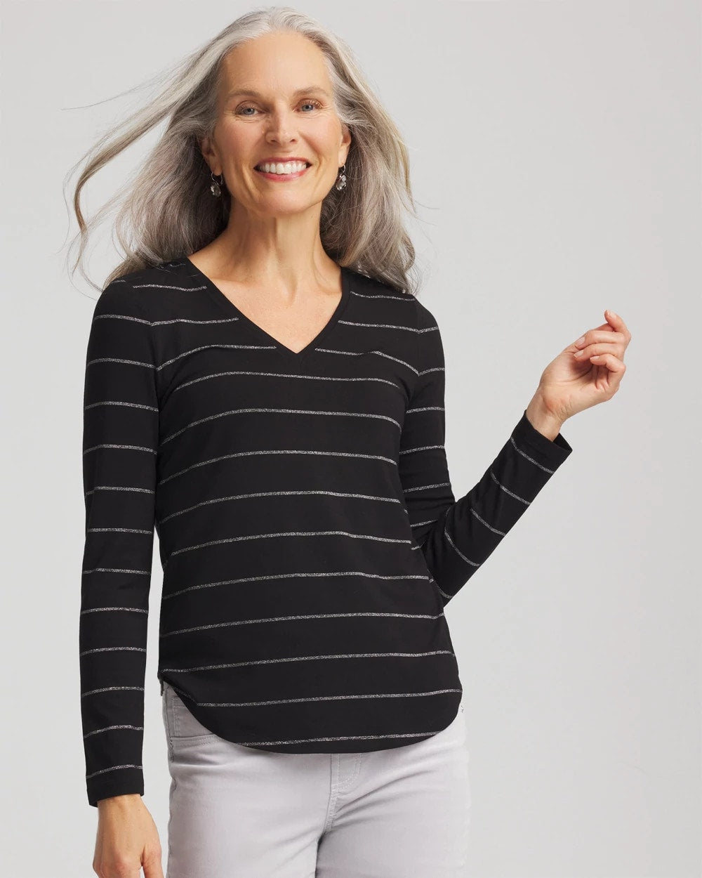 Chico's - Touch of Cool™ Lurex Layering Tee