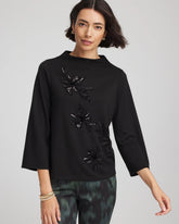 Chico's - Embellished Structured Top