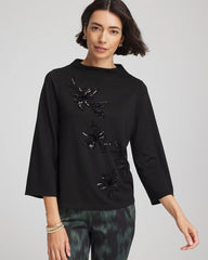 Chico's - Embellished Structured Top