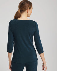 Chico's - Travelers™ Asymmetrical 3/4 Sleeve Top