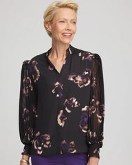 Chico's - Fjord Flora Opaque Crepe Blouse
