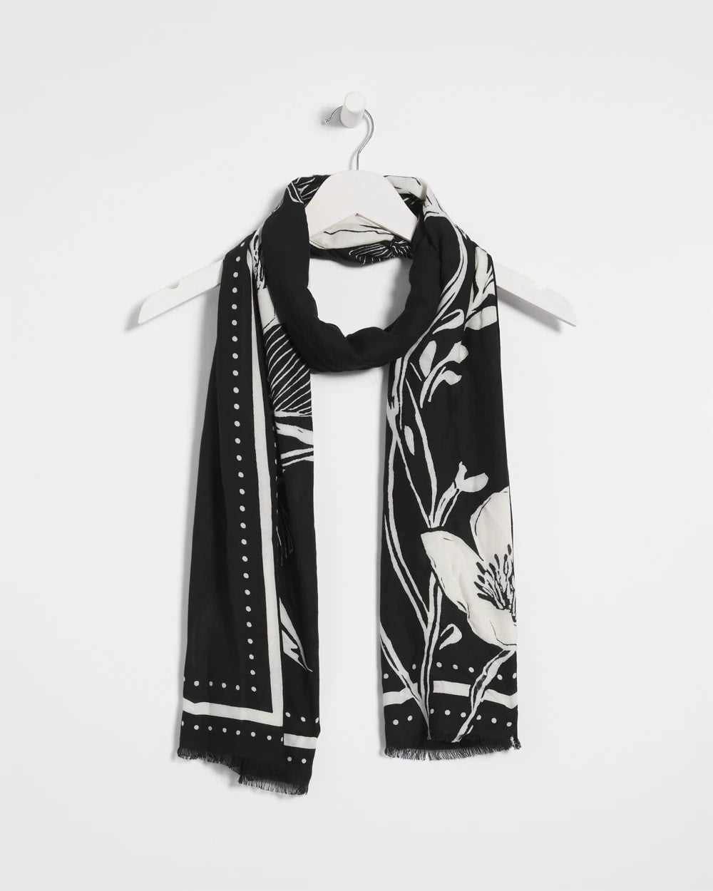 Chico's - Floral Woven Oblong Scarf