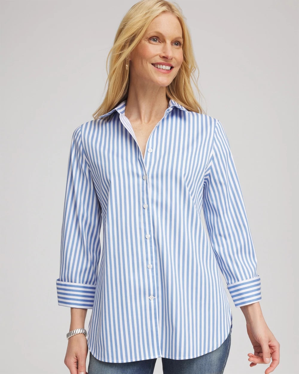 Chico's - No Iron™ Stretch Striped Shirt