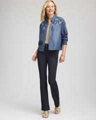 Chico's - Embellished Tencel Collar Shirt