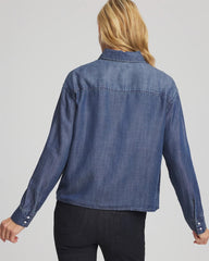 Chico's - Embellished Tencel Collar Shirt