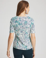 Chico's - Pima Cotton Henley Tee