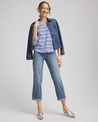 Chico's - Slub 3/4 Sleeve Tee