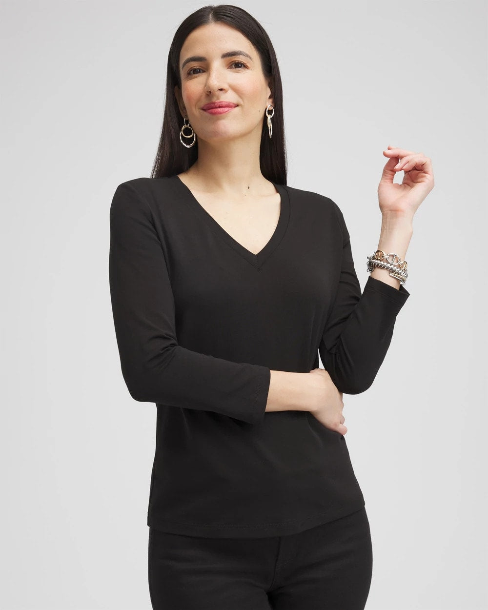 Chico's - 3/4 Sleeve Perfect Tee