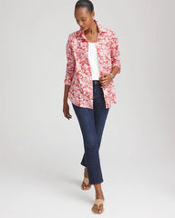 Chico's - No Iron™ Long-Sleeved Folklore-Floral Shirt
