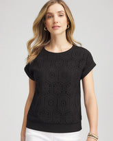 Chico's - Crocheted Cotton-Blend Shirt