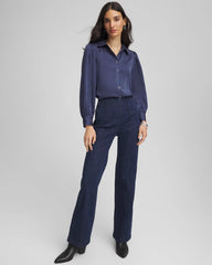 Chico's - Puff Sleeve Satin Blouse