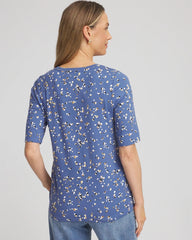 Chico's - Printed Elbow Sleeve Tee