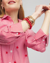 Chico's - No Iron™ Stars & Stripes Sateen Shirt