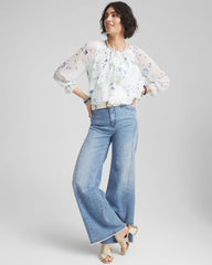 Chico's - Georgette Sheer Ruffle Blouse