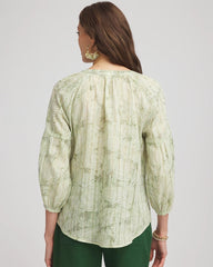 Chico's - Lurex Stripe Cotton Blouse