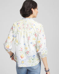 Chico's - Floral Billow-Sleeve Blouse