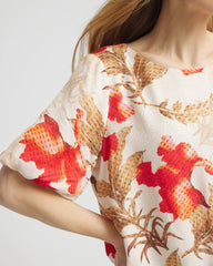 Chico's - Floral Bubble-Hem Blouse