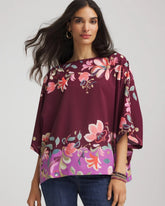 Chico's - Printed Boatneck Pullover Poncho