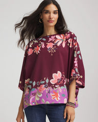 Chico's - Printed Boatneck Pullover Poncho