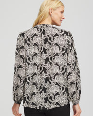 Chico's - Caviar Bead Georgette Blouse