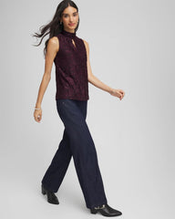 Chico's - Burnout Mockneck Tank