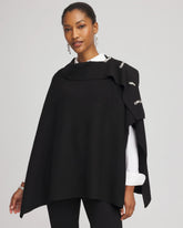 Chico's - Embellished Bow Poncho