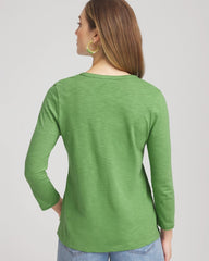 Chico's - Cotton Slub Henley Shirt