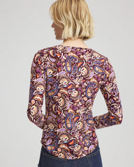 Chico's - Paisley Touch of Cool™ V-Neck Layering Tee