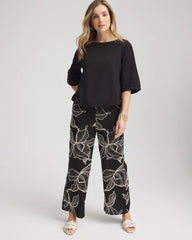 Chico's - Boatneck Bubble-Hem Top