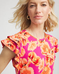 Chico's - Touch of Cool™ Tropical Flutter Sleeve Tee