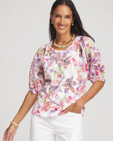 Chico's - Floral Dolman Sleeve Knit Top