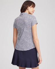 Chico's - Zenergy® UPF Dots Mockneck Short-Sleeve Top