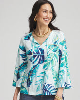 Chico's - Tie-Front Forward Seam Top
