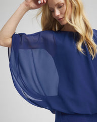 Chico's - Travelers™ Collection Bubble Hem Chiffon Blouse