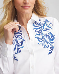 Chico's - No Iron™ Wildflower Embroidered Shirt
