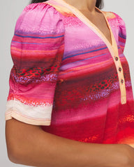 Chico's - Rio Sunset Henley Tee