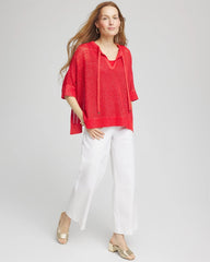 Chico's - Sequin Open Knit Poncho
