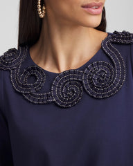 Chico's - Bubble Hem Pleated Cotton Top
