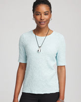 Chico's - Textured Short-Sleeve Tee