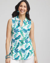 Chico's - Island Slub Sleeveless Collared Tunic