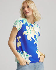 Chico's - Floral Crewneck Perfect Tee